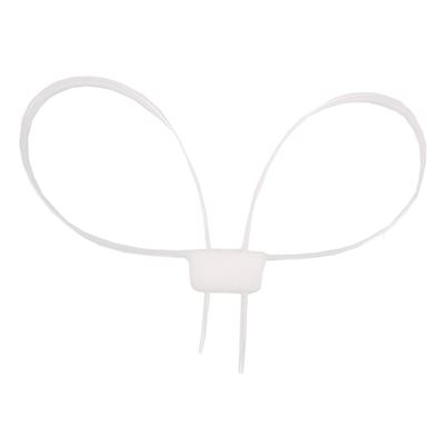 Menottes jetables avec sangle en plastique, 10 pièces, BLANC