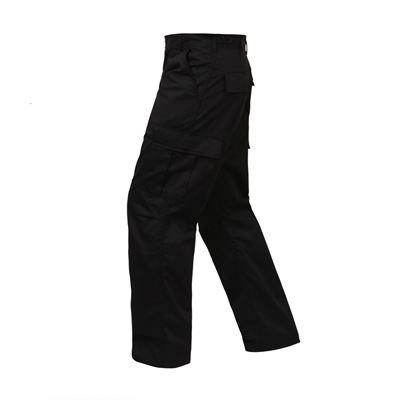 Pantalon BDU RELAXED ZIPPER FLY NOIR ROTHCO 2971 3