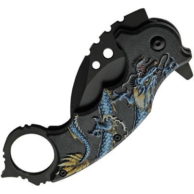 Couteau pliant DRAGON karambit BLEU ostatní 300539BL 2