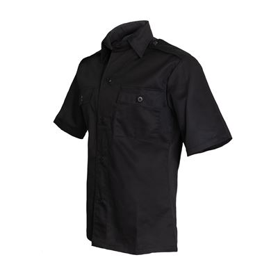 Chemise de service à manches courtes NOIRE