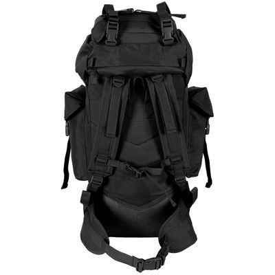 Sac à dos de combat MOLLE 65 l rembourré + renfort ALU NOIR MFH 30250A 3