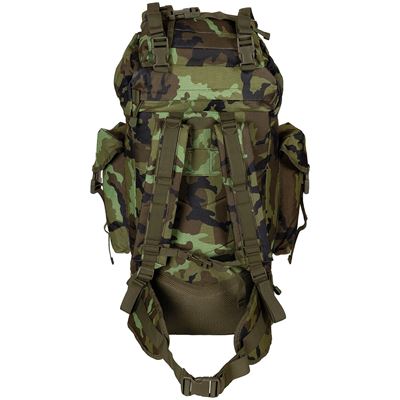 Sac à dos de combat MOLLE 65 l rembourré + renfort ALU modèle 95 forêt MFH 30250J-95 3