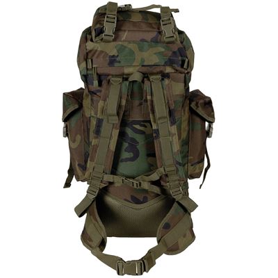 Sac à dos de combat MOLLE 65 l rembourré + renfort ALU WOODLAND MFH 30250T 3