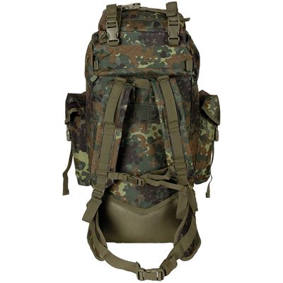 Sac à dos de combat MOLLE 65 l rembourré + renfort ALU FLECKTARN MFH 30250V 3