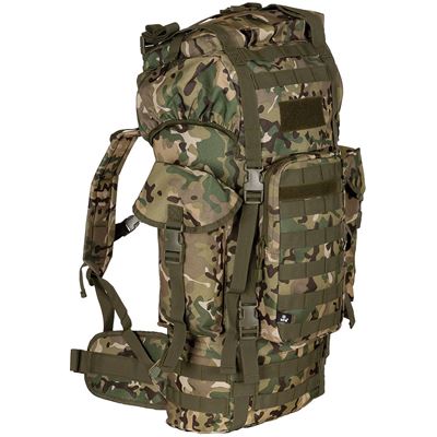 Sac à dos de combat MOLLE 65 l rembourré + renfort ALU OPERATION CAMO