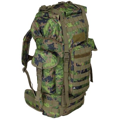 Sac à dos de combat MOLLE 65 l rembourré + renfort ALU finlandais M05 tarn
