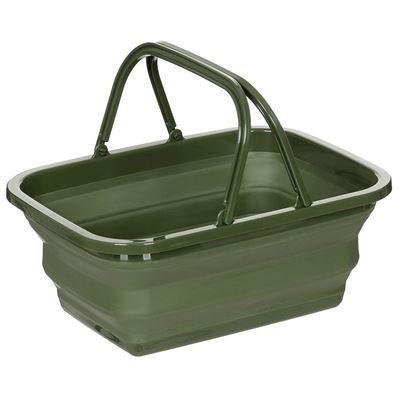 Panier pliable en plastique VERT