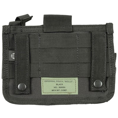 Étui ceinture pour téléphone portable, papiers et couteau, fixation MOLLE NOIR MFH 30608A 2