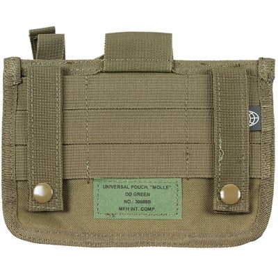 Étui ceinture pour téléphone portable, papiers et couteau, fixation MOLLE VERT MFH 30608B 2