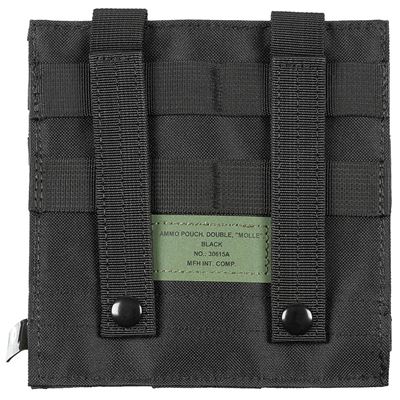 Sacoche MOLLE double pour chargeurs M4/M16 NOIR MFH 30615A 2