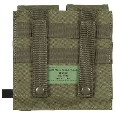 Sacoche MOLLE double pour chargeurs M4/M16 VERTE MFH 30615B 2