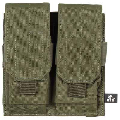 Sacoche MOLLE double pour chargeurs M4/M16 VERTE