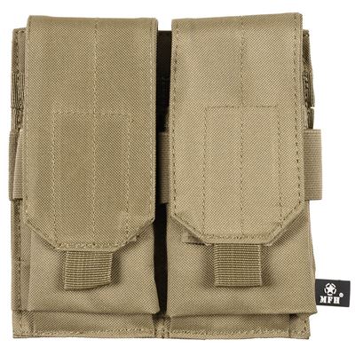 Sacoche MOLLE double pour chargeurs M4/M16 COYOTE BROWN