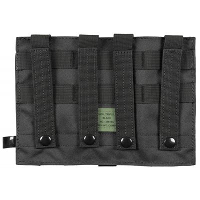 Sacoche MOLLE pour chargeurs M4/M16 triple NOIR MFH 30616A 2
