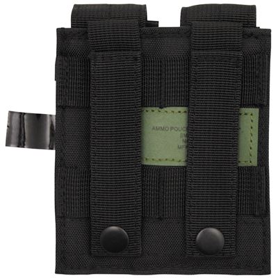 Pochette MOLLE pour deux chargeurs de pistolet NOIR MFH 30617A 2