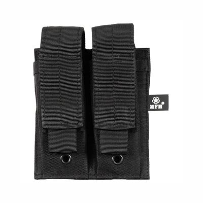 Pochette MOLLE pour deux chargeurs de pistolet NOIR