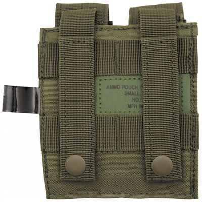 Sacoche MOLLE pour deux chargeurs de pistolet VERT MFH 30617B 2