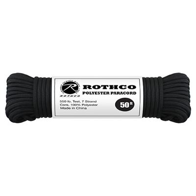 Cordon PARACORD polyester 550LB ø 4 mm / 15 m NOIR