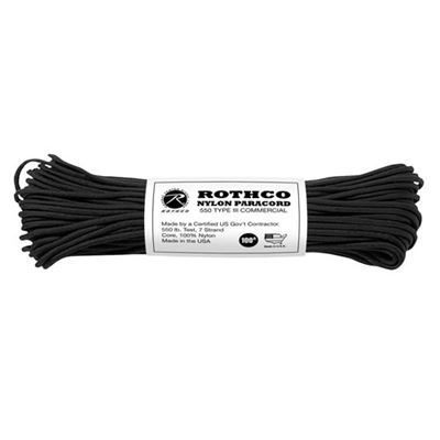 Cordon PARACORD nylon 550LB ø 4 mm / 30 m NOIR