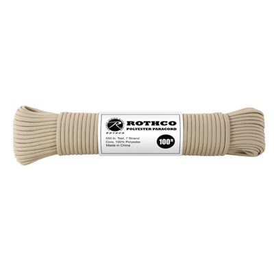 Cordon PARACORD polyester 550LB ø 4 mm / 30 m TAN