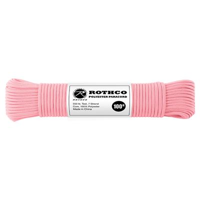 Cordon PARACORD polyester 550LB ø 4 mm / 30 m ROSE