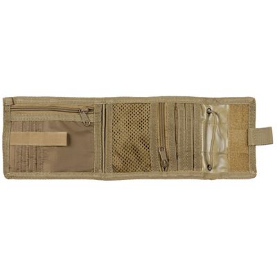 Portefeuille ID CASE avec cordon COYOTE BROWN MFH 30930R 2