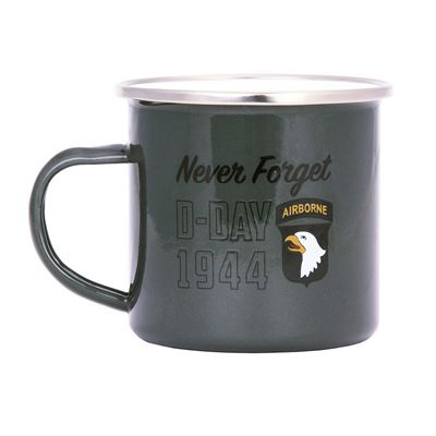 Tasse D-DAY 1944 émaillée 300 ml VERTE
