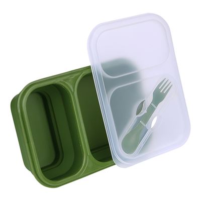 Boîte à repas LUNCHBOX pliable VERTE FOSCO 311074 2