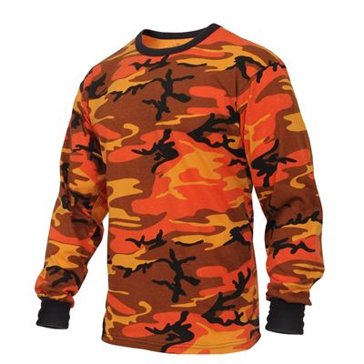 T-shirt à manches longues ORANGE CAMO