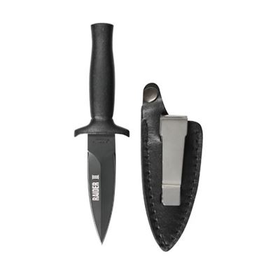 Couteau d'appoint pour chaussures RAIDER II INOX avec étui NOIR
