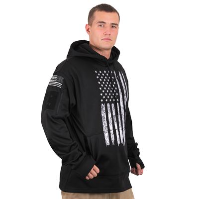 Sweat à capuche CONCEALED CARRY avec drapeau américain NOIR ROTHCO 3166 2