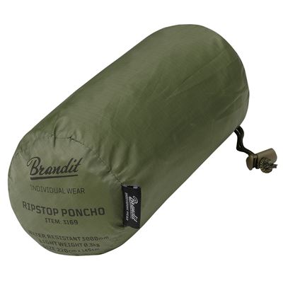 Poncho rip-stop avec housse VERT BRANDIT 3169-1 2