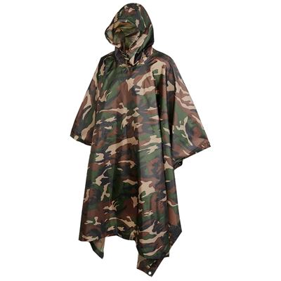 Poncho rip-stop avec housse WOODLAND
