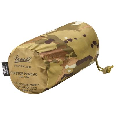 Poncho rip-stop avec housse TACTICAL CAMO BRANDIT 3169-161 2