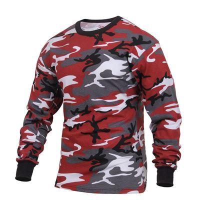 T-shirt à manches longues RED CAMO