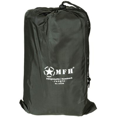 Filet hamac JUNGLE avec moustiquaire 220x75x55cm VERT MFH 31825B 2