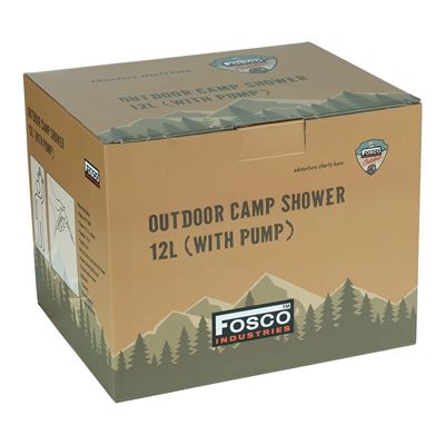 Douche solaire OUTDOOR 12 litres avec pompe VERTE FOSCO 319451GR 2