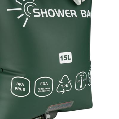 Douche solaire PREMIUM 15 litres TPU VERTE FOSCO 319452GR 6