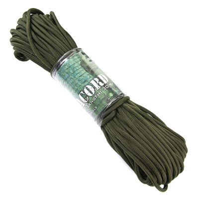 Cordon PARACORD 7 fils NYLON ø 3 mm / 30 m VERT