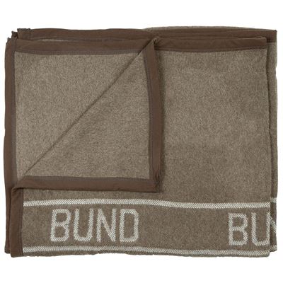 Couverture en laine BUND 220 x 130, vert brun