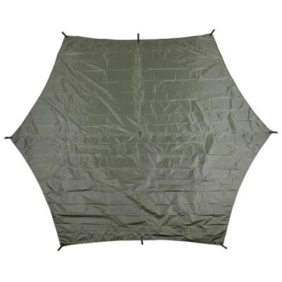 Bâche imperméable Hexagon-Tarp 3,4 x 3,1 m VERTE