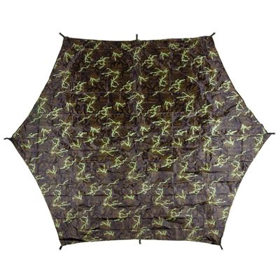 Bâche imperméable Hexagon-Tarp 3,4 x 3,1 m mod. 95 Forêt