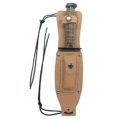 Couteau avec étui en cuir US PILOT’S SURVIVAL ROTHCO 3277 3
