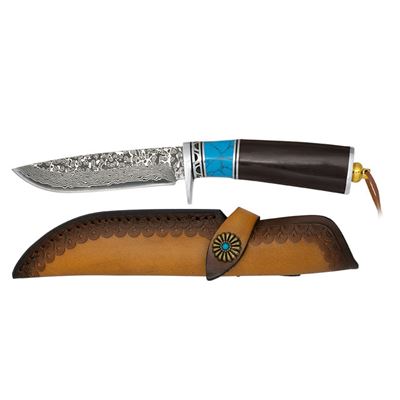 Couteau de chasse 32789 lame damassée