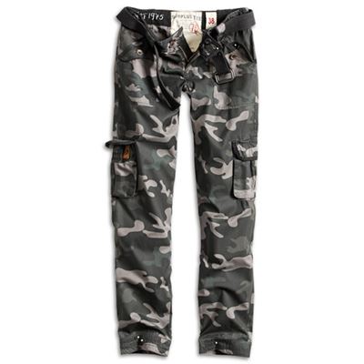 Pantalon femme PREMIUM SLIMMY BLACK CAMO