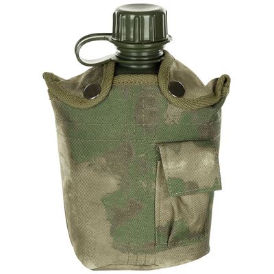 Bouteille de campagne US housse en nylon 1L HDT-camo FG