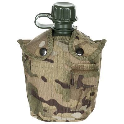 Bouteille de campagne US avec housse en nylon 1 L OPERATION CAMO