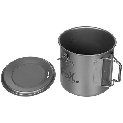 Casserole FOX avec couvercle, hauteur 1,1 l TITANE FOX Outdoor 33324 5
