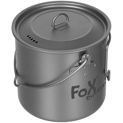 Casserole FOX avec couvercle, hauteur 1,1 l TITANE
