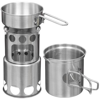Set de voyage pour cuisiner TRAVEL / gamelle, tasse et réchaud « DŘÍVKÁČ » /